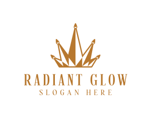 Golden Luxury Crown  logo design