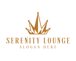 Golden Luxury Crown  logo design