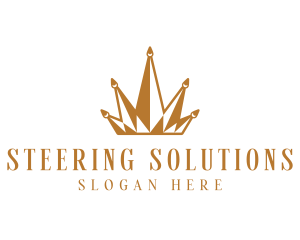 Golden Luxury Crown  logo design