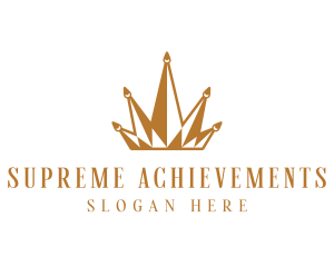 Golden Luxury Crown  logo design