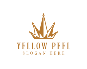 Golden Luxury Crown  logo design