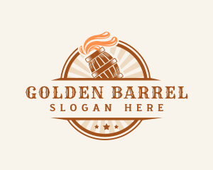 Beer Brewery Barrel logo design