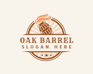 Beer Brewery Barrel logo design