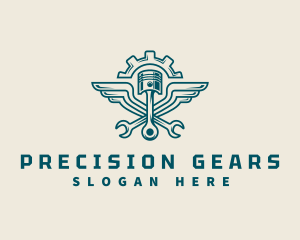 Gear Piston Repair logo design