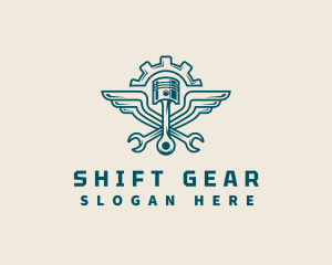 Gear Piston Repair logo design