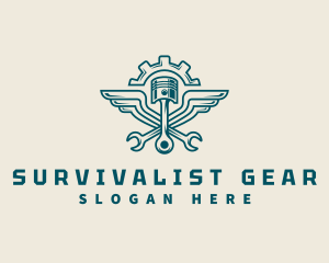 Gear Piston Repair logo design