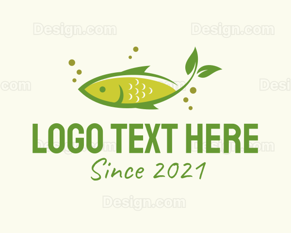 Organic Fish Seafood Logo