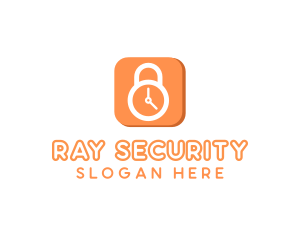 Security Alarm Clock logo design