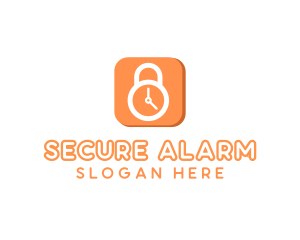 Security Alarm Clock logo design