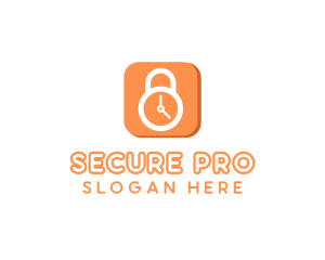 Security Alarm Clock logo design