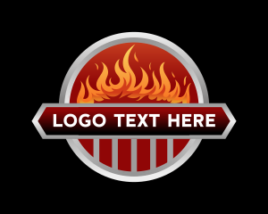 Fire Grill Cooking logo