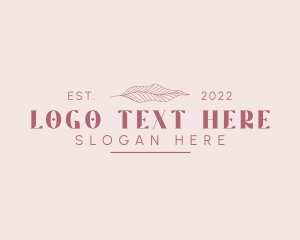 Aesthetic Botanical Leaf logo