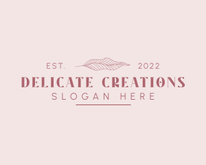 Aesthetic Botanical Leaf logo design