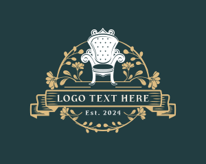 Royal Chair Floral Ornament logo