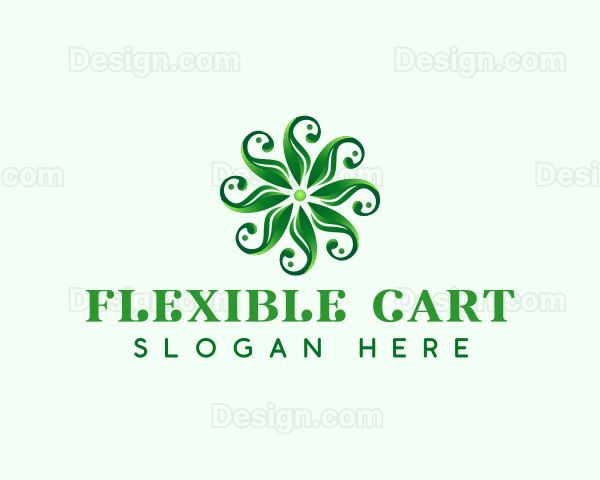 Eco Floral Leaves Logo