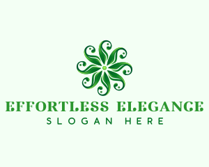 Eco Floral Leaves Logo