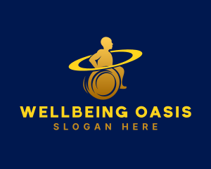 Wheelchair Rehabilitation Therapy logo design