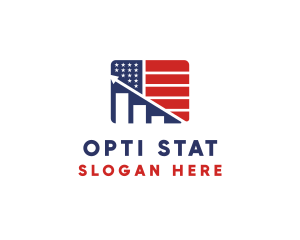 American Marketing Flag logo design