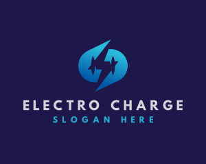 Lightning Electricity Energy logo design