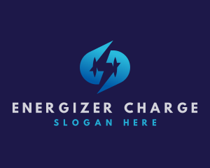 Lightning Electricity Energy logo design