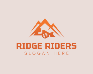 Mountain Bulldozer Construction logo design