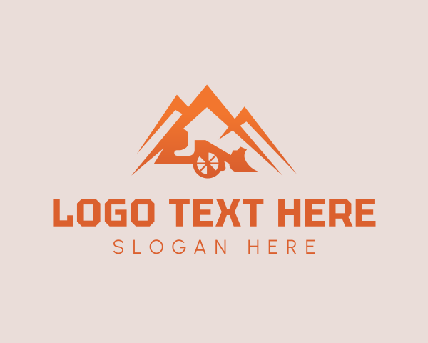 Mountain Bulldozer Construction logo