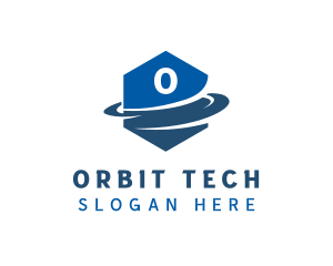 Hexagon Tech Orbit logo design