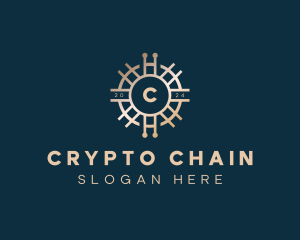 Crypto Digital Currency logo design