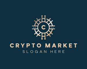 Crypto Digital Currency logo design