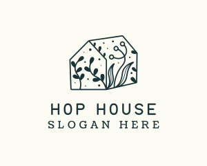 Leaf Doodle House logo design