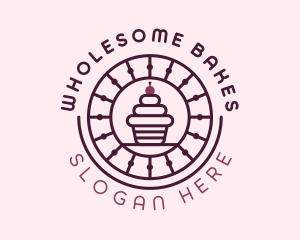 Bakery Cherry Cupcake logo