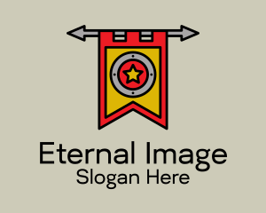 Medieval Shield Banner  Logo