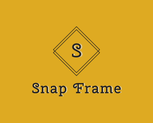 Retro Diamond Frame Boutique logo design