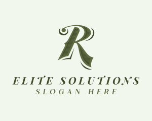 Retro Designer Letter R logo