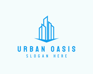 Real Estate Building Property logo design