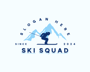 Ski Snowboard Mountain logo