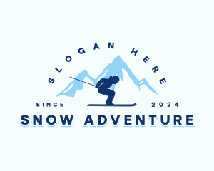 Ski Snowboard Mountain logo