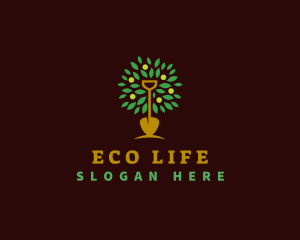 Eco Shovel Garden logo design