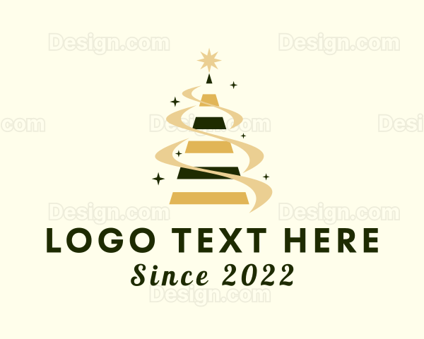 Christmas Star Tree Logo
