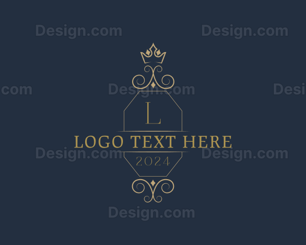 Elegant Ornamental Crown Logo