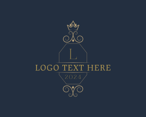 Elegant Ornamental Crown logo