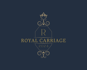 Elegant Ornamental Crown logo design