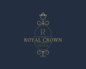 Elegant Ornamental Crown logo design