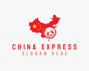 China Panda Animal logo design