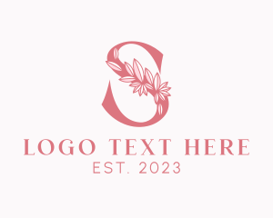 Pink Salon Letter S logo