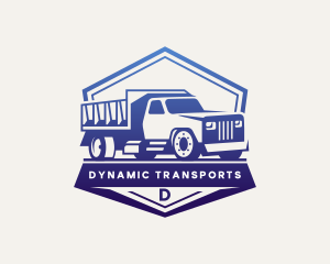 Dump Truck Transportation logo design