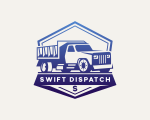 Dump Truck Transportation logo design