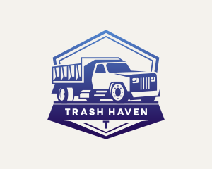 Dump Truck Transportation logo design