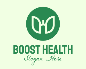 Green Lung Health Circle logo design