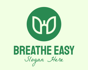 Green Lung Health Circle logo design